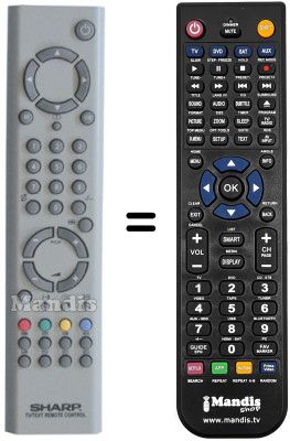 Gleichwertige Fernbedienung Sharp 29MF96E