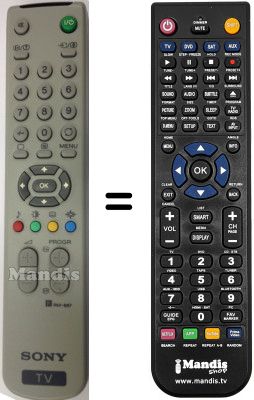 Gleichwertige Fernbedienung Sony KV-25FX30E Gleichwertige Fernbedienung Sony KV-25FX30E