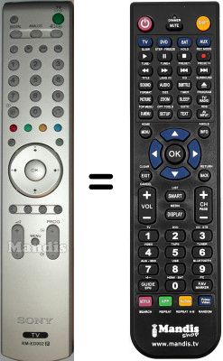 Telecomando equivalente Sony KDLS26A11E Telecomando equivalente Sony KDLS26A11E