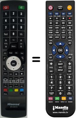 Telecomando equivalente Hisense LHDN32W12EU