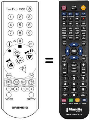 Telecomando equivalente REMCON1279 Telecomando equivalente REMCON1279