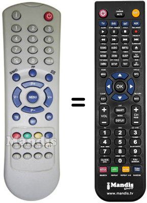 Gleichwertige Fernbedienung Amstrad TV21EC4