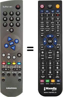 Télécommande équivalente Grundig SE7090IDTV/LOG Télécommande équivalente Grundig SE7090IDTV/LOG