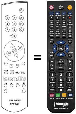 Telecomando equivalente REMCON924 Telecomando equivalente REMCON924