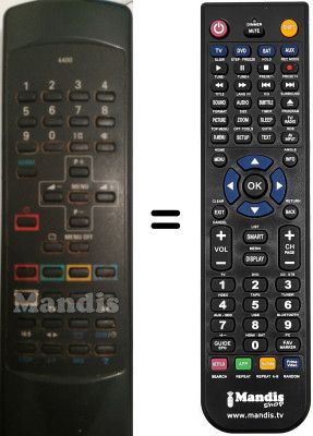 Gleichwertige Fernbedienung Sinudyne 34B08ACULT