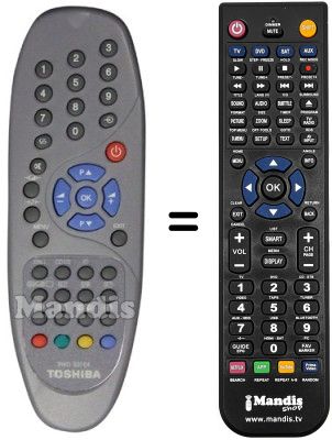 Gleichwertige Fernbedienung Hifivox CT-893