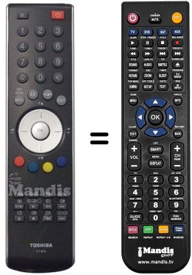 Replacement remote control Toshiba ZG4187F Replacement remote control Toshiba ZG4187F