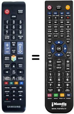 Replacement remote control Samsung UE40ES6200