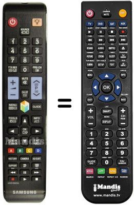 Télécommande équivalente Samsung UE55ES5500 Télécommande équivalente Samsung UE55ES5500