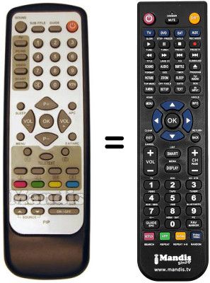 Télécommande équivalente REMCON292