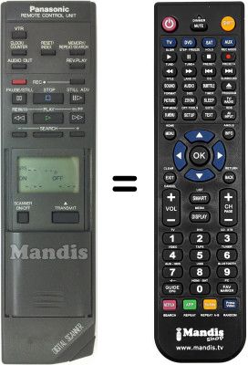 Télécommande équivalente Panasonic VEQ1100