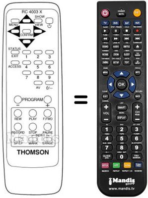 Telecomando equivalente REMCON322 Telecomando equivalente REMCON322