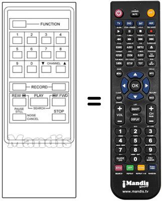 Replacement remote control Cge VRC7043