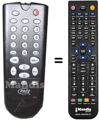 Télécommande équivalente RC17