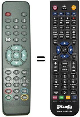 Replacement remote control Emtec REMCON013