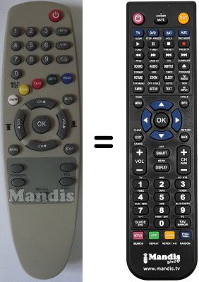 Replacement remote control Axil ADC730COMBO