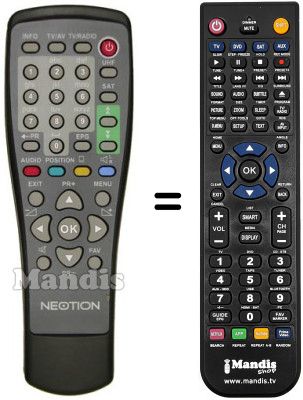 Replacement remote control NEOTION BOX501