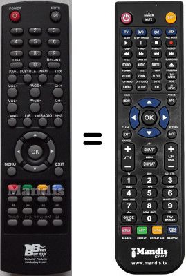 Telecomando equivalente Best Buy EASYHOME TDT SD-REC