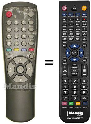 Telecomando equivalente Samsung VACI9500 Telecomando equivalente Samsung VACI9500