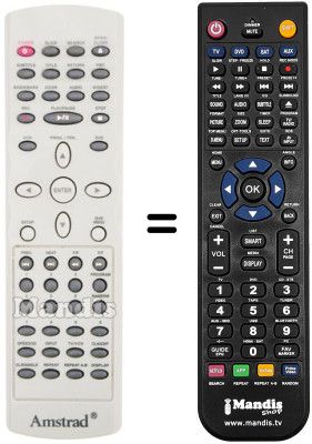 Telecomando equivalente Amstrad DVX 200