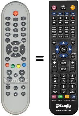 T&eacute;l&eacute;commande &eacute;quivalente Triax DVB152