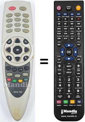 Télécommande équivalente RCD420