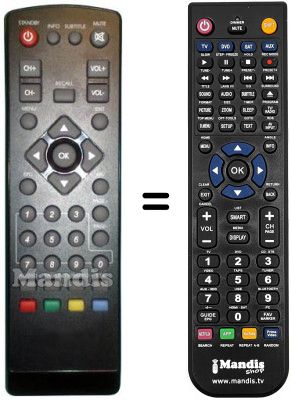 Gleichwertige Fernbedienung REMCON1278