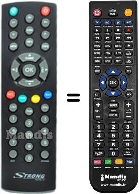 Gleichwertige Fernbedienung Strong SRT6415