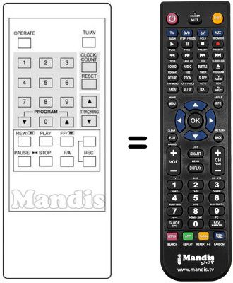 Replacement remote control Formenti REMCON093 Replacement remote control Formenti REMCON093