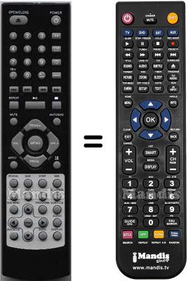 Telecomando equivalente HVS57515