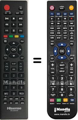 Gleichwertige Fernbedienung Hisense HVS57473