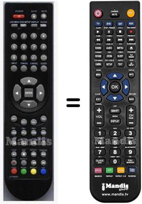 Replacement remote control HVS57530