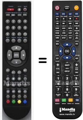 Replacement remote control HVS57623