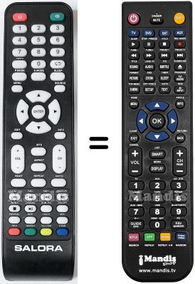 Télécommande équivalente Salora HVS57439