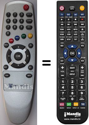 Gleichwertige Fernbedienung Belson SEC15545W