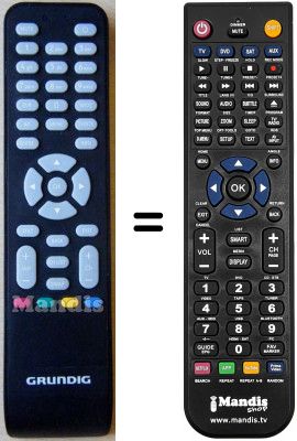 Gleichwertige Fernbedienung Grundig SEC14055W