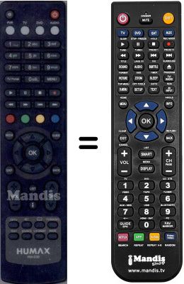 Replacement remote control WHV15747W