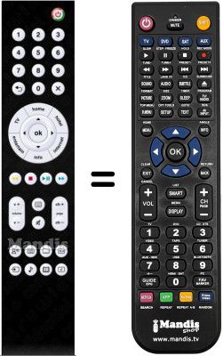 Replacement remote control WHV12326W