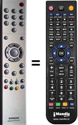 Télécommande équivalente Siemens WHV3925W