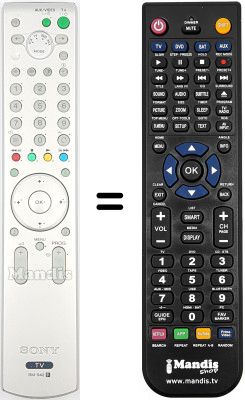 Replacement remote control HVS54975