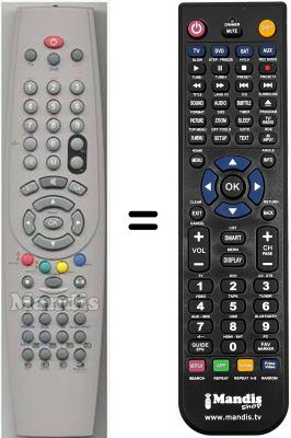 Replacement remote control HVS54811