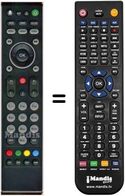 Telecomando equivalente HVS53498