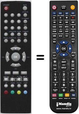 Gleichwertige Fernbedienung HVS53392