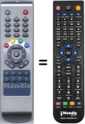 Gleichwertige Fernbedienung HVS53504