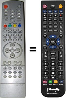 Telecomando equivalente Airis HVS54063 Telecomando equivalente Airis HVS54063