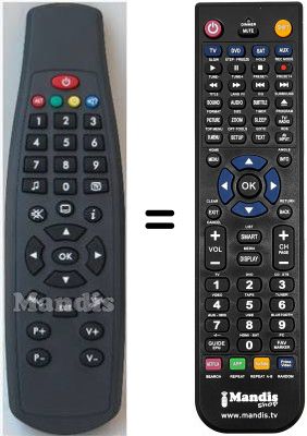 T&eacute;l&eacute;commande &eacute;quivalente HVS53620