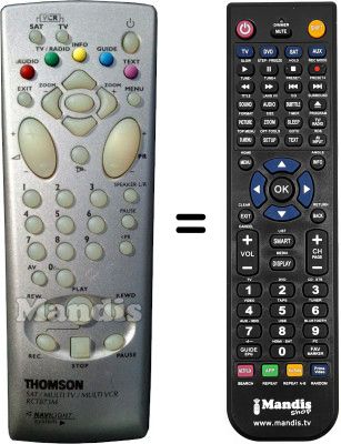 Replacement remote control HVS53336 Replacement remote control HVS53336