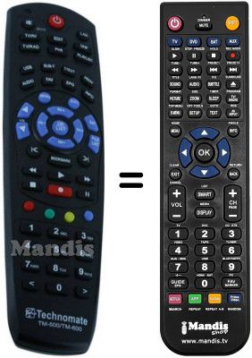Telecomando equivalente Technomate HVS53240