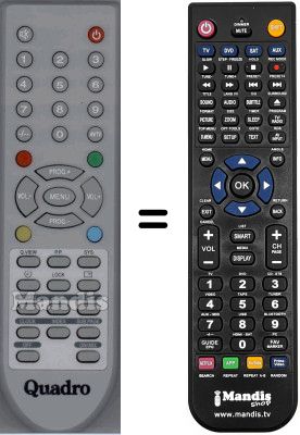 Gleichwertige Fernbedienung WHV3988