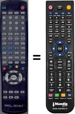 Gleichwertige Fernbedienung WHV14720